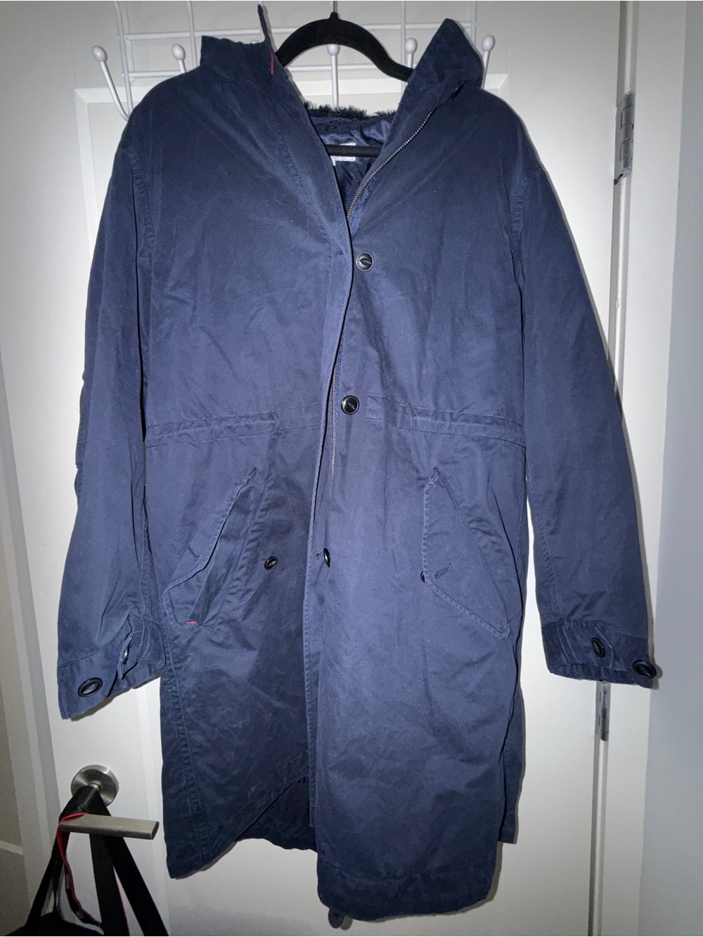 Ines de la Fressange x Uniqlo French Utility Coat Navy XL